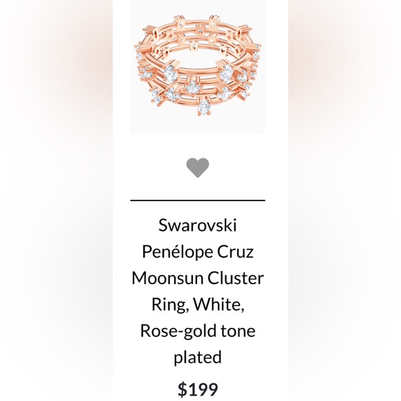 ❤️HOST PICK❤️Authentic Swarovski 17 Rings collection size 52. Mint condition. - Picture 6 of 16